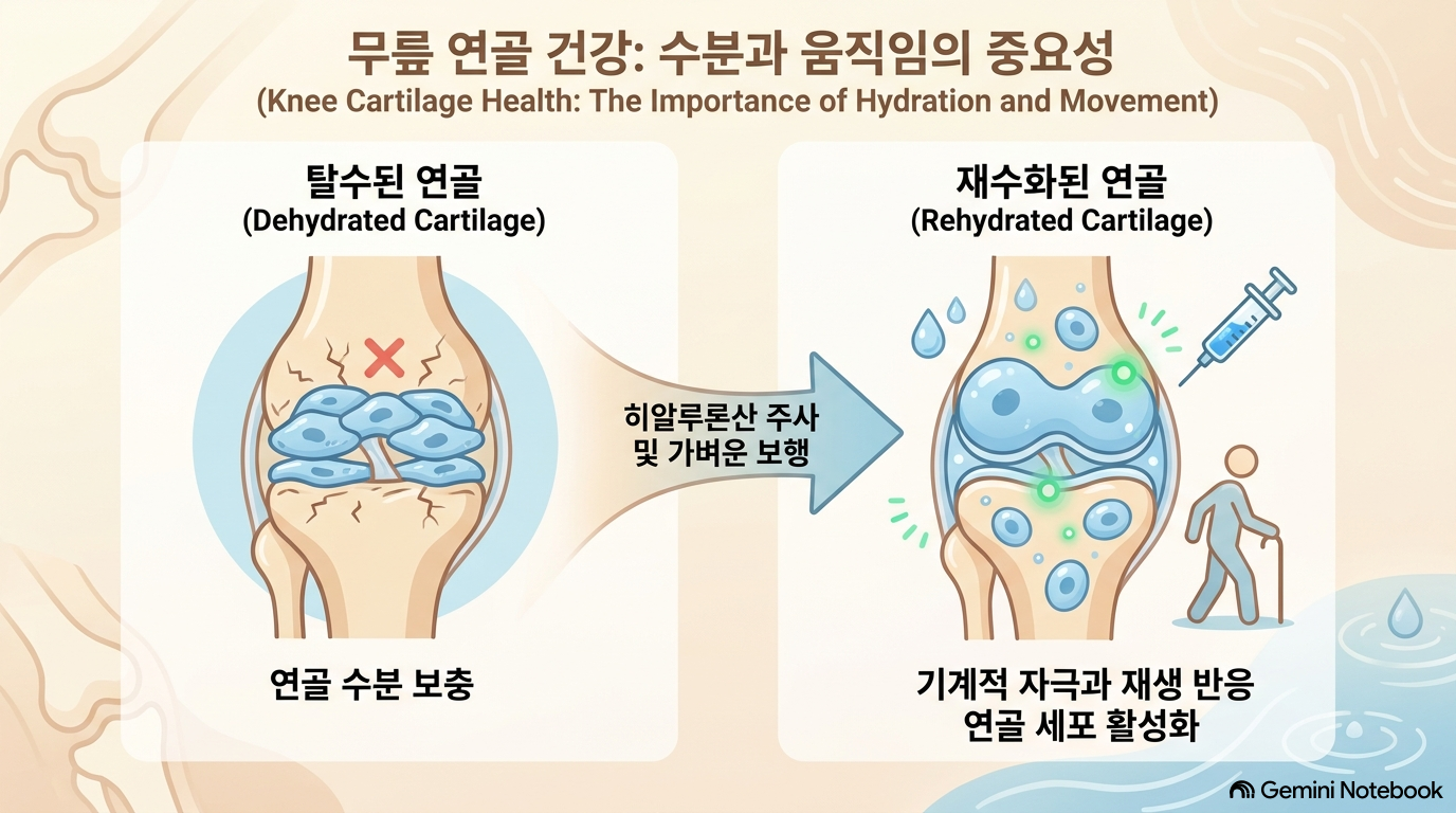 [도해 1] 연골 기질 환경 개선 및 재생 메커니즘